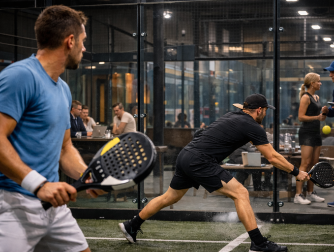 illustration de l'histoire du padel Illustration de la reconversion au padel